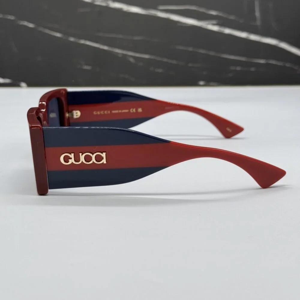 NEW GG1860S 003 GUCCI BURGUNDY/BLUE UNISEX GUCCI SUNGLASSES